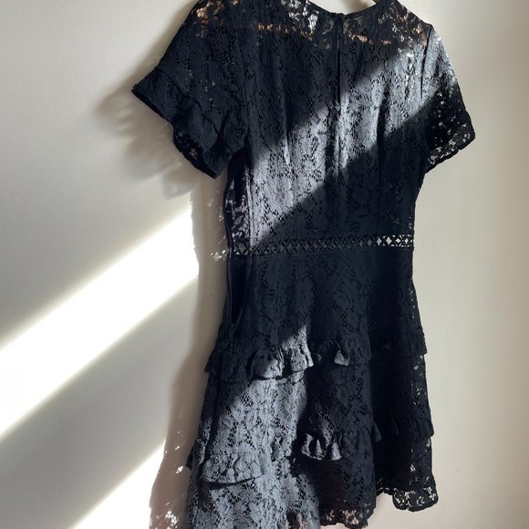 Divided H&M Lace Layered Eyelet Ruffled Dress sz 6 - Picture 9 of 9